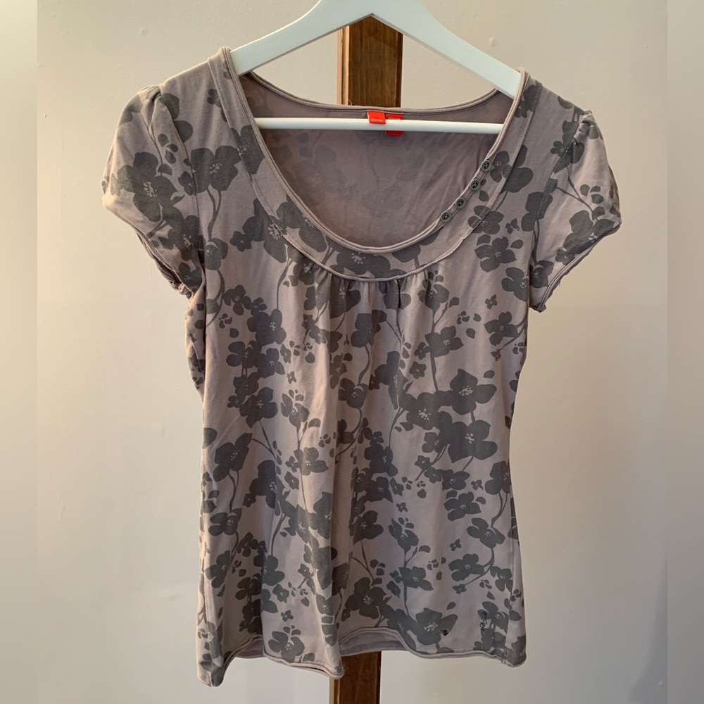 ESPRIT | Floral Print Cap Sleeves | Sz Sm